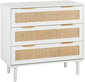 3 Drawer Rattan Wood Dresser K759