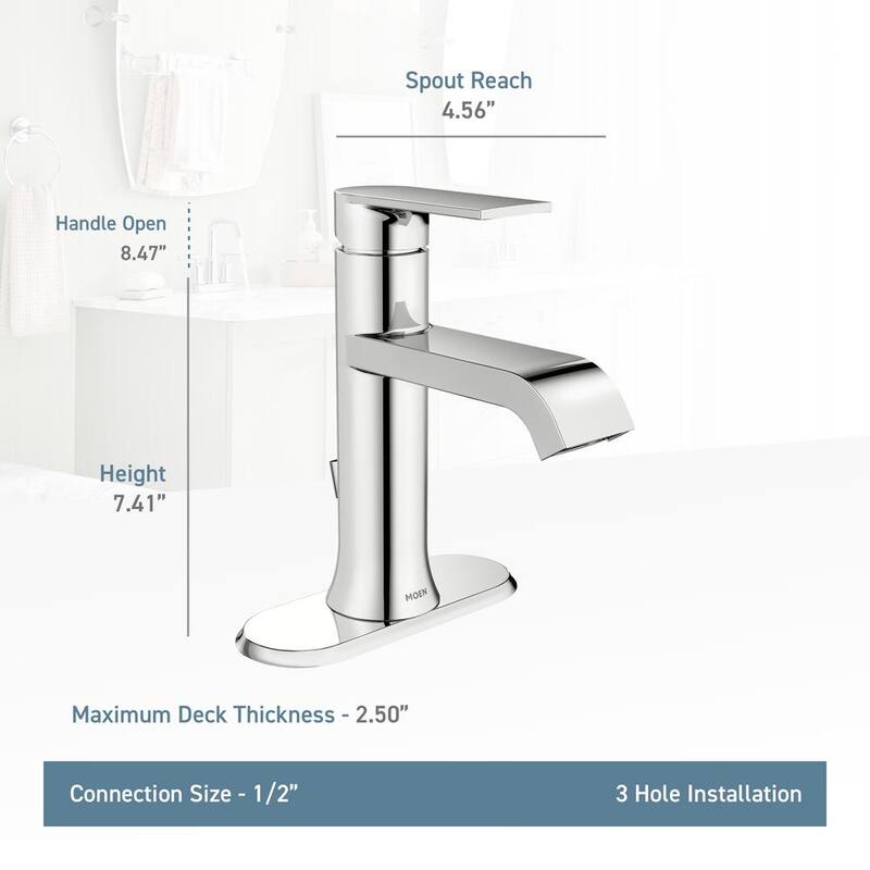 Single Handle Single Hole Bathroom Faucet in Bronzed Gold K5557