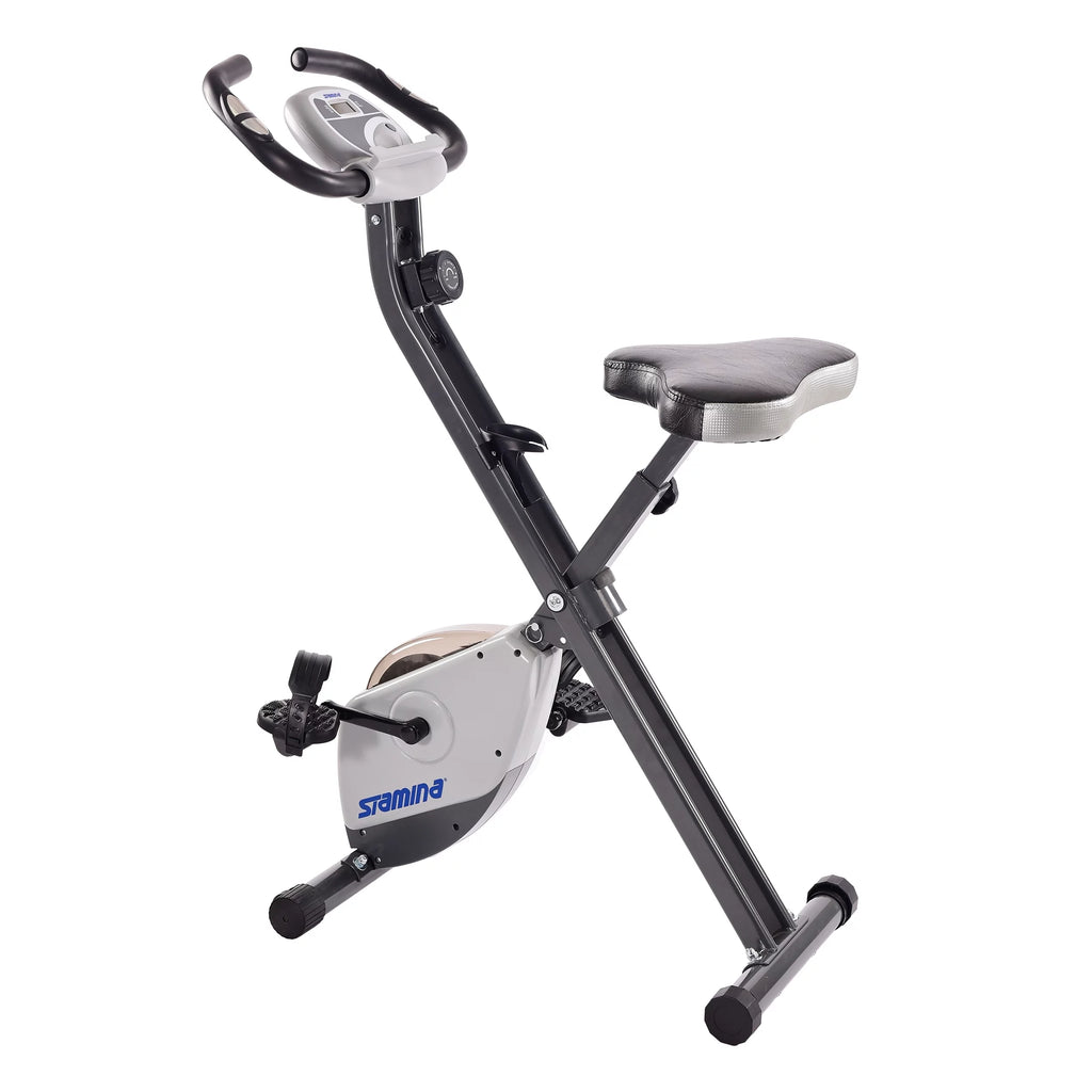 Folding Upright Exercise Bike with Padded Seat O20698