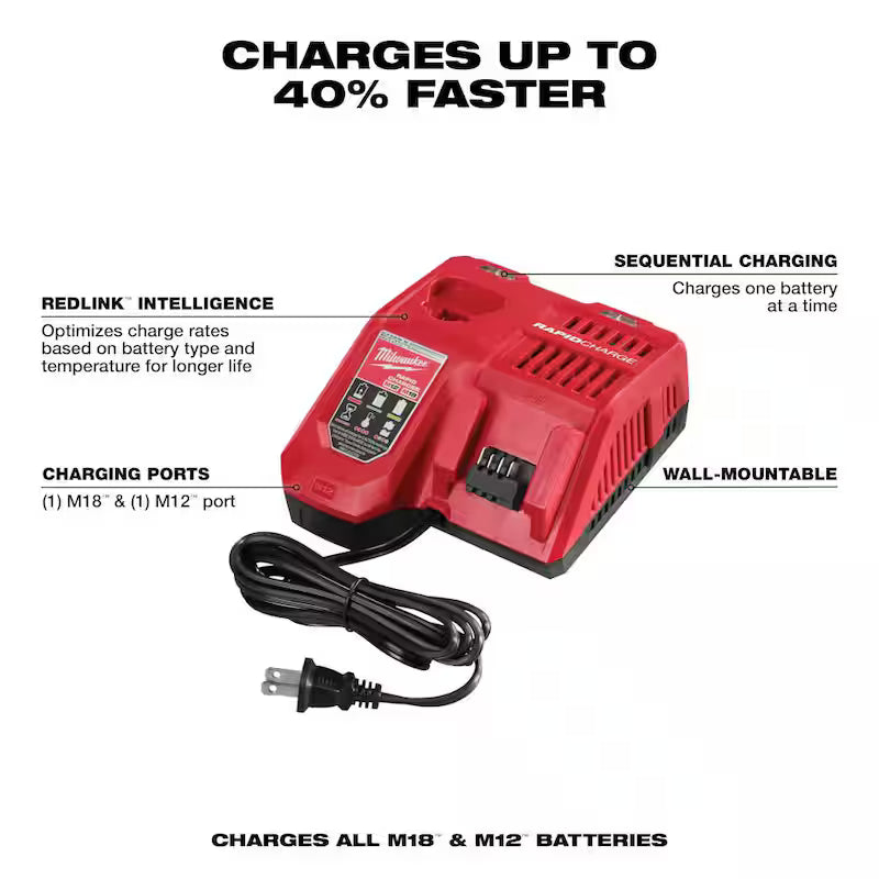 18-Volt Lithium-Ion Starter Kit with 8.0Ah Battery and Rapid Charger H415717